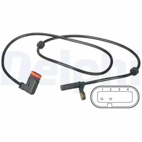 Sensor, Raddrehzahl Hinterachse DELPHI SS20499 Bild Sensor, Raddrehzahl Hinterachse DELPHI SS20499
