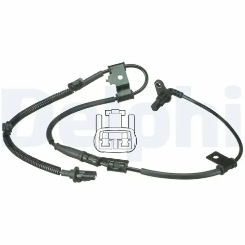 Sensor, Raddrehzahl Vorderachse links DELPHI SS20504 Bild Sensor, Raddrehzahl Vorderachse links DELPHI SS20504