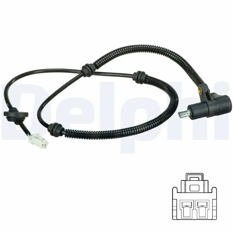 Sensor, Raddrehzahl Hinterachse links DELPHI SS20517