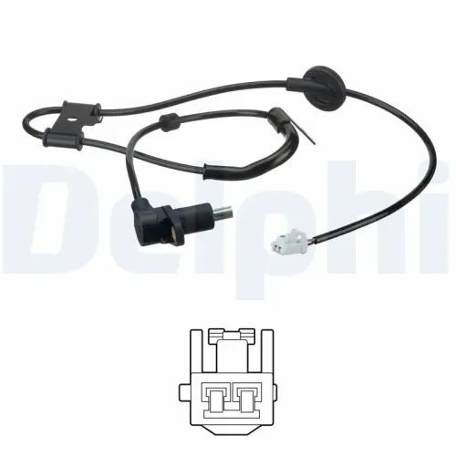 Sensor, Raddrehzahl Hinterachse rechts DELPHI SS20527 Bild Sensor, Raddrehzahl Hinterachse rechts DELPHI SS20527