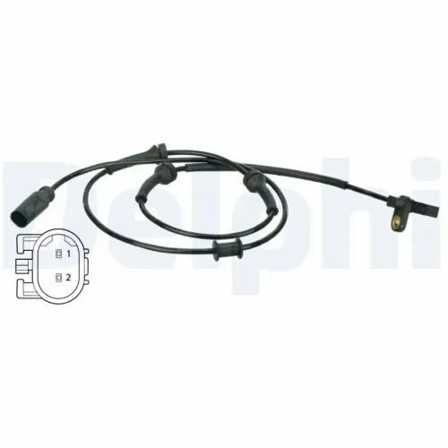 Sensor, Raddrehzahl Vorderachse DELPHI SS20539 Bild Sensor, Raddrehzahl Vorderachse DELPHI SS20539