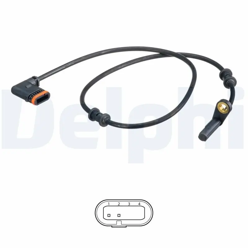 Sensor, Raddrehzahl Hinterachse links DELPHI SS20550
