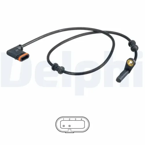 Sensor, Raddrehzahl Hinterachse links DELPHI SS20550 Bild Sensor, Raddrehzahl Hinterachse links DELPHI SS20550