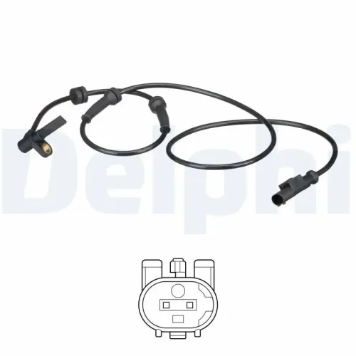 Sensor, Raddrehzahl Vorderachse links DELPHI SS20578 Bild Sensor, Raddrehzahl Vorderachse links DELPHI SS20578