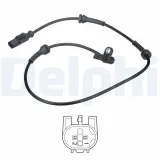 Sensor, Raddrehzahl Hinterachse DELPHI SS20597