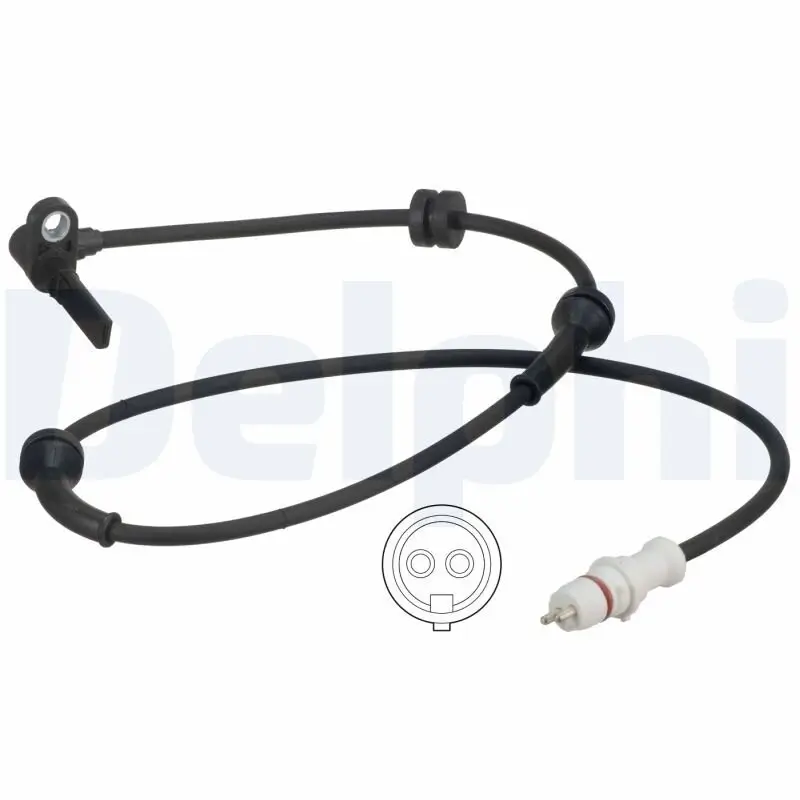 Sensor, Raddrehzahl Vorderachse rechts DELPHI SS20608