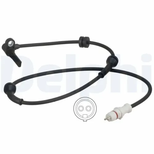 Sensor, Raddrehzahl Vorderachse rechts DELPHI SS20608 Bild Sensor, Raddrehzahl Vorderachse rechts DELPHI SS20608