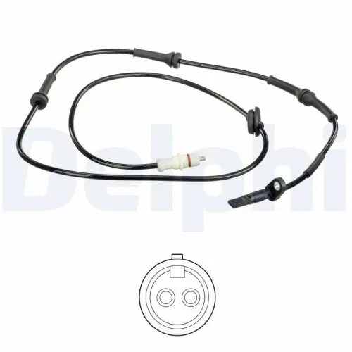 Sensor, Raddrehzahl Hinterachse links DELPHI SS20612 Bild Sensor, Raddrehzahl Hinterachse links DELPHI SS20612