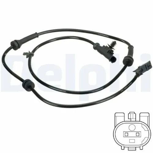 Sensor, Raddrehzahl DELPHI SS20616 Bild Sensor, Raddrehzahl DELPHI SS20616