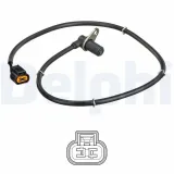 Sensor, Raddrehzahl Vorderachse rechts DELPHI SS20618
