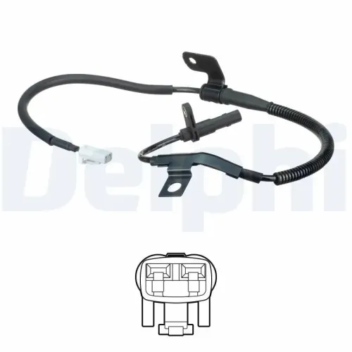 Sensor, Raddrehzahl Vorderachse links DELPHI SS20621 Bild Sensor, Raddrehzahl Vorderachse links DELPHI SS20621