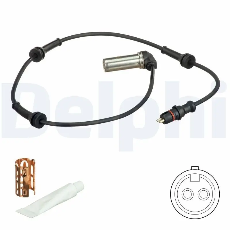 Sensor, Raddrehzahl Hinterachse DELPHI SS20627