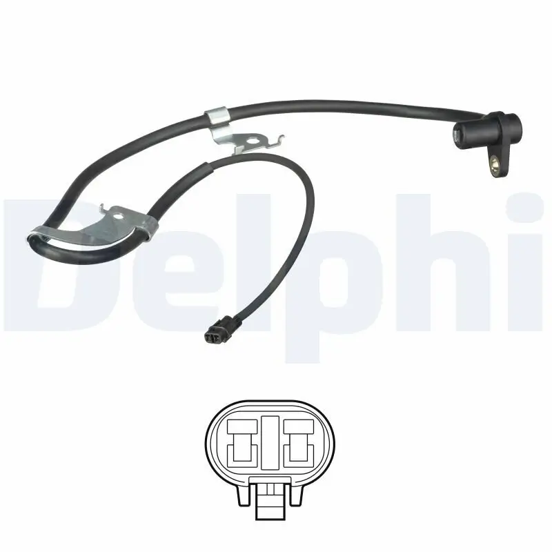 Sensor, Raddrehzahl Vorderachse links DELPHI SS20632