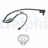 Sensor, Raddrehzahl Vorderachse links DELPHI SS20632