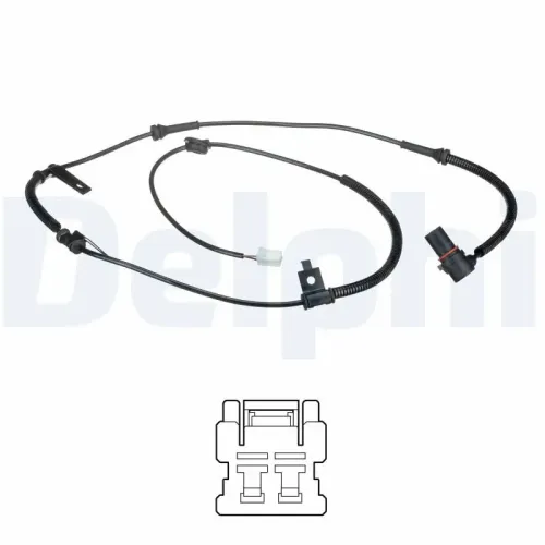 Sensor, Raddrehzahl Hinterachse links DELPHI SS20637 Bild Sensor, Raddrehzahl Hinterachse links DELPHI SS20637