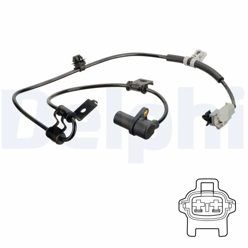 Sensor, Raddrehzahl Vorderachse rechts DELPHI SS20643