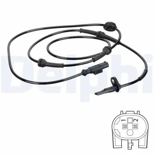 Sensor, Raddrehzahl Hinterachse rechts DELPHI SS20711 Bild Sensor, Raddrehzahl Hinterachse rechts DELPHI SS20711