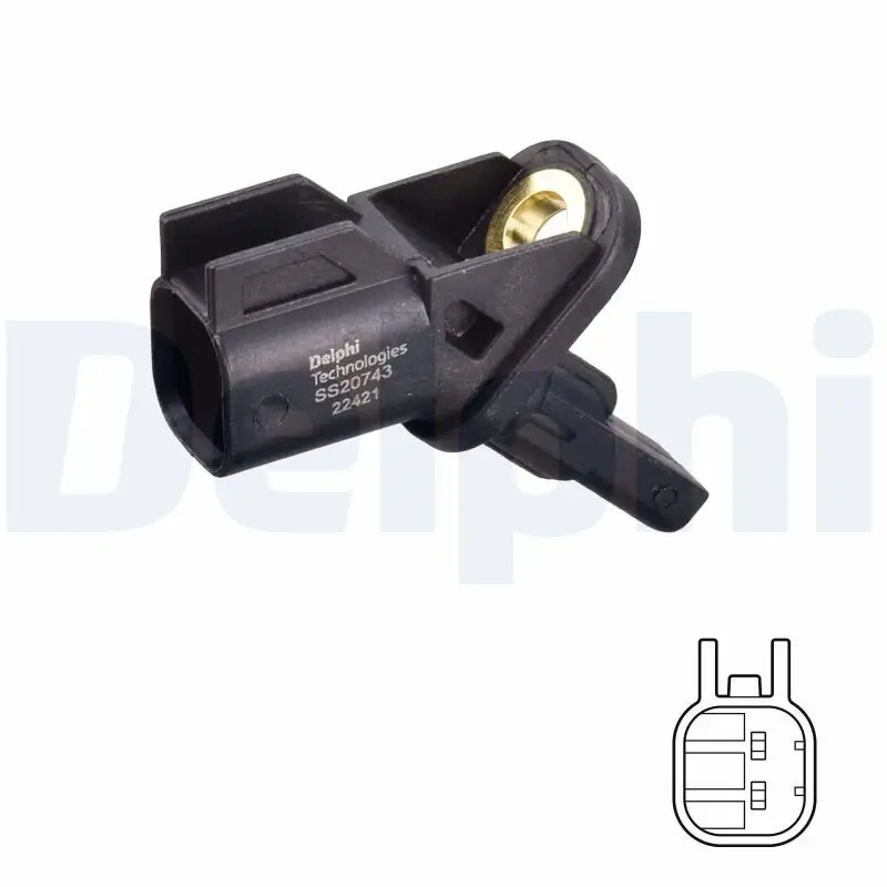 Sensor, Raddrehzahl DELPHI SS20743