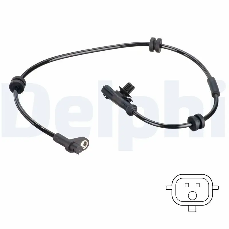 Sensor, Raddrehzahl Hinterachse DELPHI SS20766