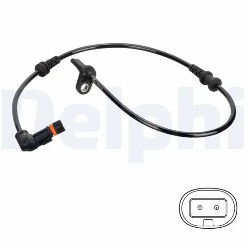 Sensor, Raddrehzahl Vorderachse DELPHI SS20775 Bild Sensor, Raddrehzahl Vorderachse DELPHI SS20775