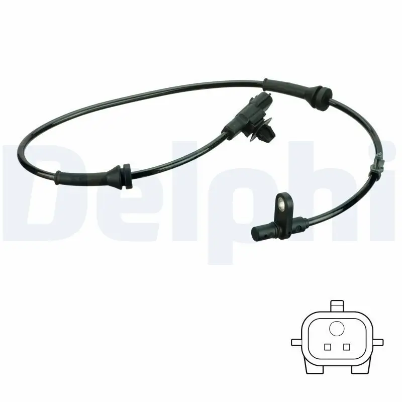Sensor, Raddrehzahl Hinterachse rechts DELPHI SS20777
