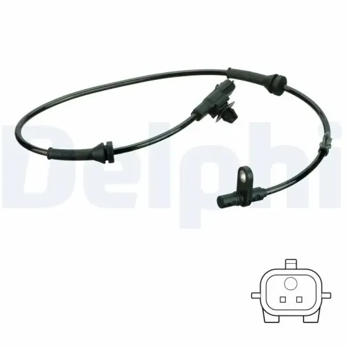 Sensor, Raddrehzahl Hinterachse rechts DELPHI SS20777 Bild Sensor, Raddrehzahl Hinterachse rechts DELPHI SS20777