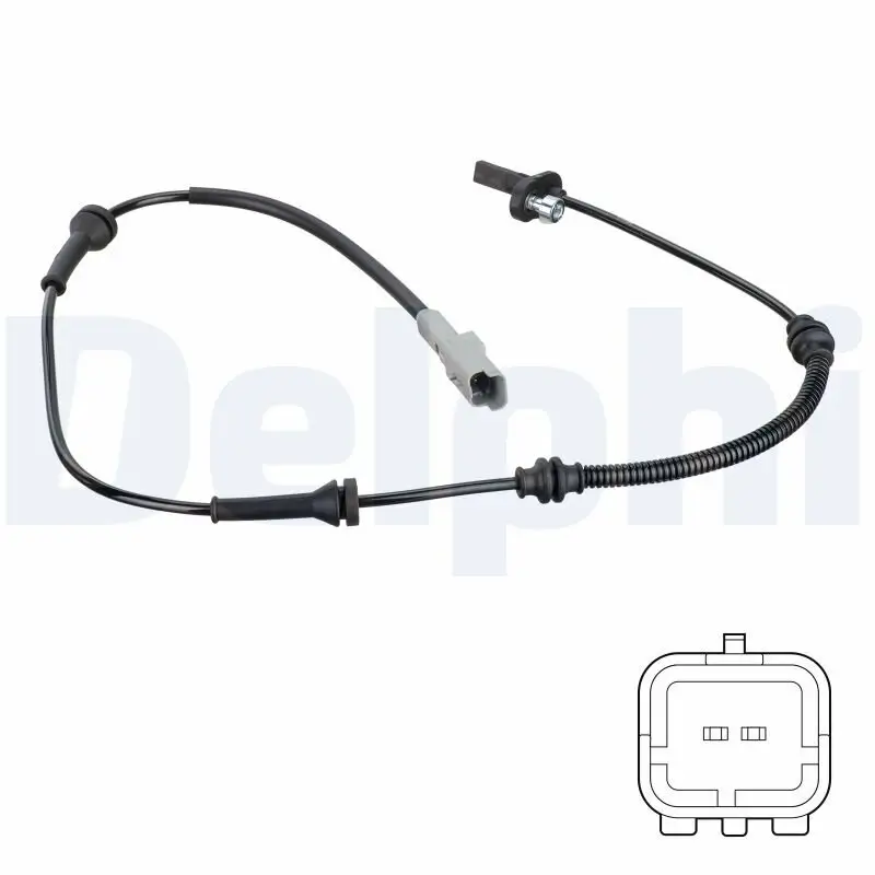 Sensor, Raddrehzahl Vorderachse DELPHI SS20780