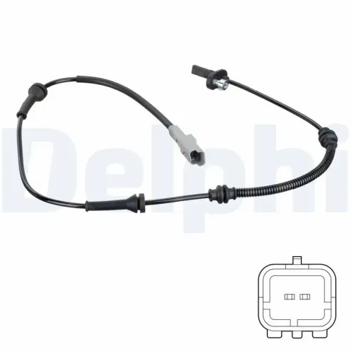 Sensor, Raddrehzahl Vorderachse DELPHI SS20780 Bild Sensor, Raddrehzahl Vorderachse DELPHI SS20780