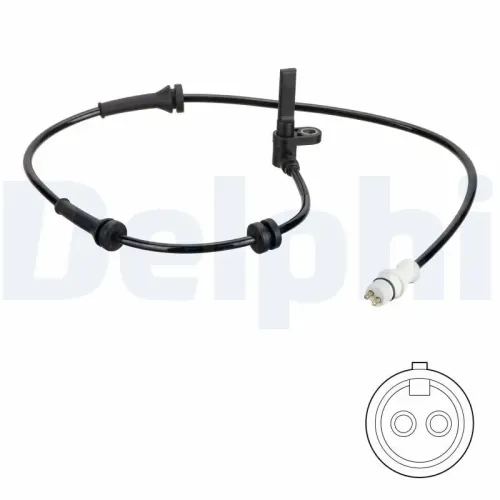 Sensor, Raddrehzahl Vorderachse rechts DELPHI SS20783 Bild Sensor, Raddrehzahl Vorderachse rechts DELPHI SS20783