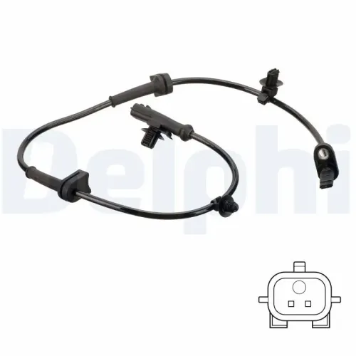 Sensor, Raddrehzahl Vorderachse DELPHI SS20791 Bild Sensor, Raddrehzahl Vorderachse DELPHI SS20791