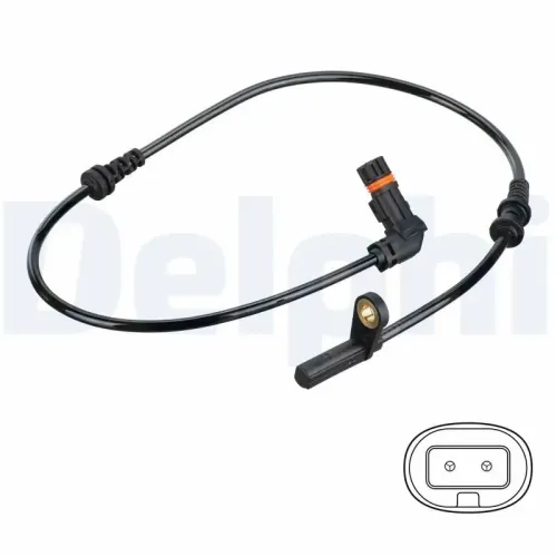 Sensor, Raddrehzahl Vorderachse DELPHI SS20797 Bild Sensor, Raddrehzahl Vorderachse DELPHI SS20797