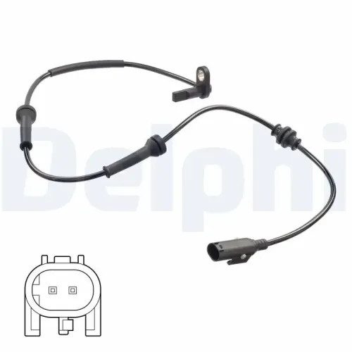 Sensor, Raddrehzahl Vorderachse DELPHI SS20815 Bild Sensor, Raddrehzahl Vorderachse DELPHI SS20815