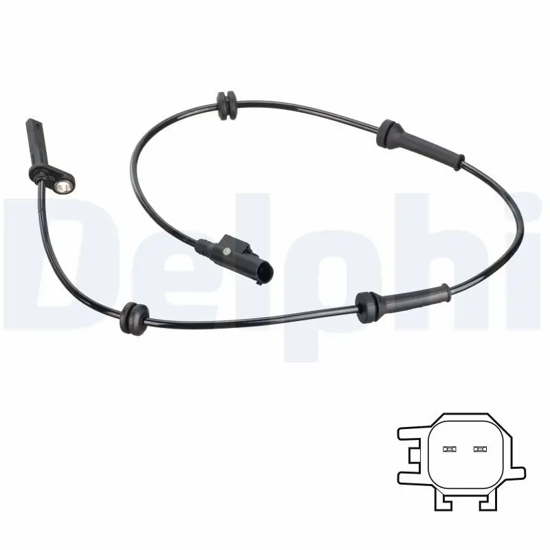 Sensor, Raddrehzahl Hinterachse rechts DELPHI SS20816