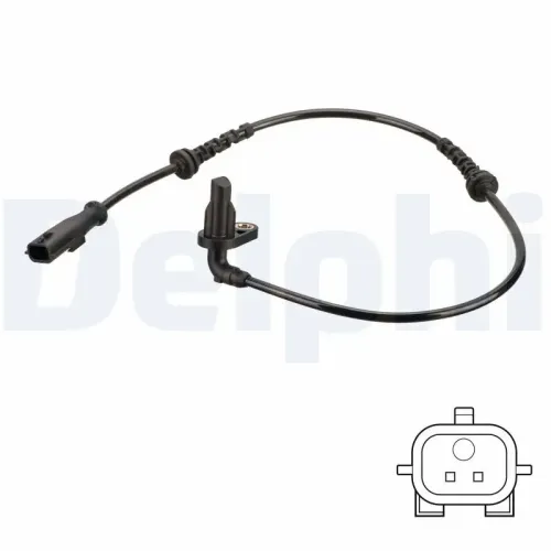 Sensor, Raddrehzahl Hinterachse links DELPHI SS20818 Bild Sensor, Raddrehzahl Hinterachse links DELPHI SS20818
