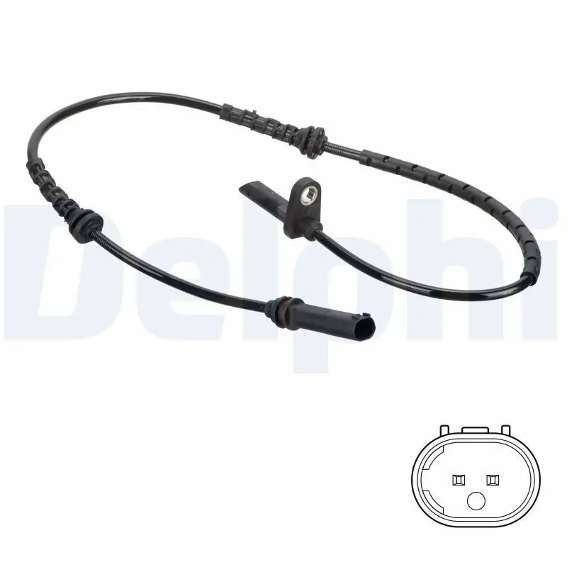 Sensor, Raddrehzahl Vorderachse DELPHI SS20834