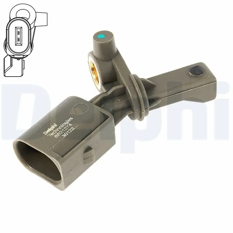 Sensor, Raddrehzahl Hinterachse links DELPHI SS21274-12B1