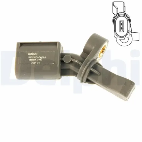 Sensor, Raddrehzahl Hinterachse rechts DELPHI SS21275-12B1 Bild Sensor, Raddrehzahl Hinterachse rechts DELPHI SS21275-12B1