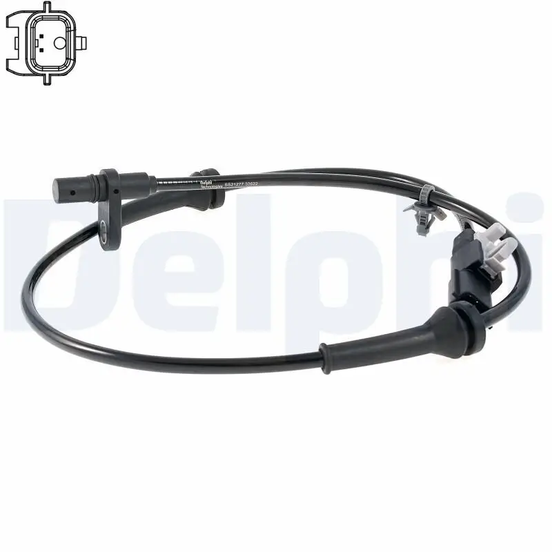 Sensor, Raddrehzahl Hinterachse links DELPHI SS21277-12B1