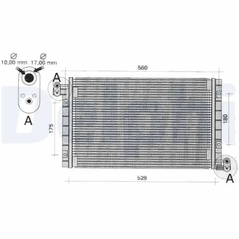 Kondensator, Klimaanlage DELPHI TSP0225262