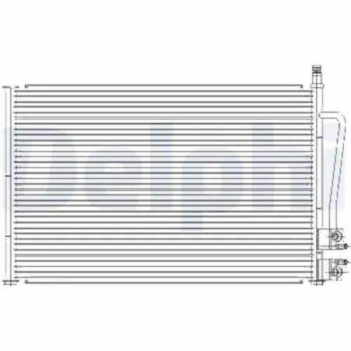 Kondensator, Klimaanlage DELPHI TSP0225459 Bild Kondensator, Klimaanlage DELPHI TSP0225459