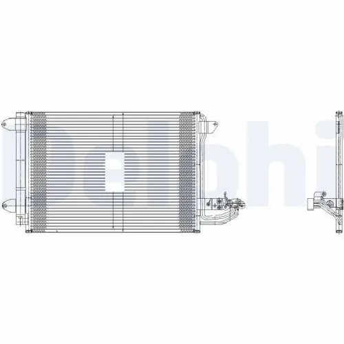 Kondensator, Klimaanlage DELPHI TSP0225482 Bild Kondensator, Klimaanlage DELPHI TSP0225482