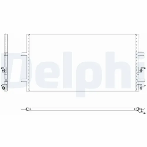 Kondensator, Klimaanlage DELPHI TSP0225640 Bild Kondensator, Klimaanlage DELPHI TSP0225640