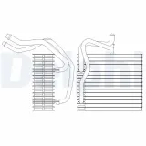 Verdampfer, Klimaanlage DELPHI TSP0525198