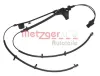 Sensor, Raddrehzahl Hinterachse METZGER AUTOTEILE 0900026