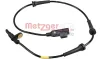 Sensor, Raddrehzahl Hinterachse METZGER 09001032