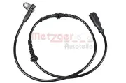 Sensor, Raddrehzahl Hinterachse METZGER 09001110