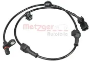 Sensor, Raddrehzahl Hinterachse METZGER 09001122