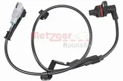 Sensor, Raddrehzahl Hinterachse rechts METZGER AUTOTEILE 09001164