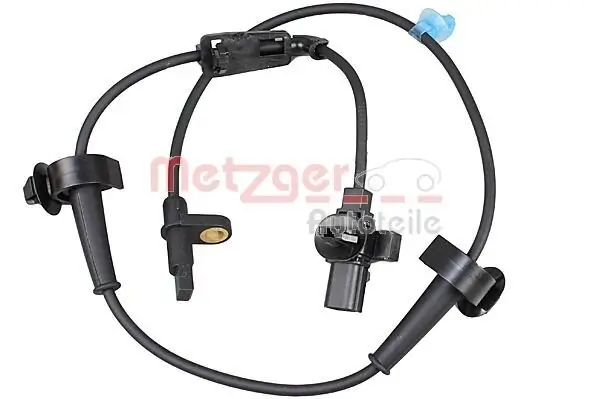 Sensor, Raddrehzahl Vorderachse links METZGER AUTOTEILE 09001184