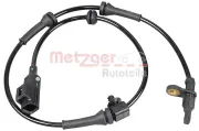 Sensor, Raddrehzahl Hinterachse METZGER AUTOTEILE 09001215